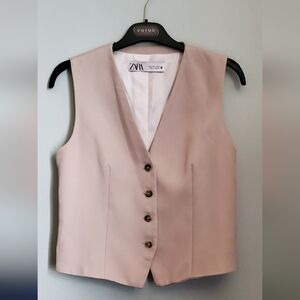Zara Women's Vest, Stone, Size S